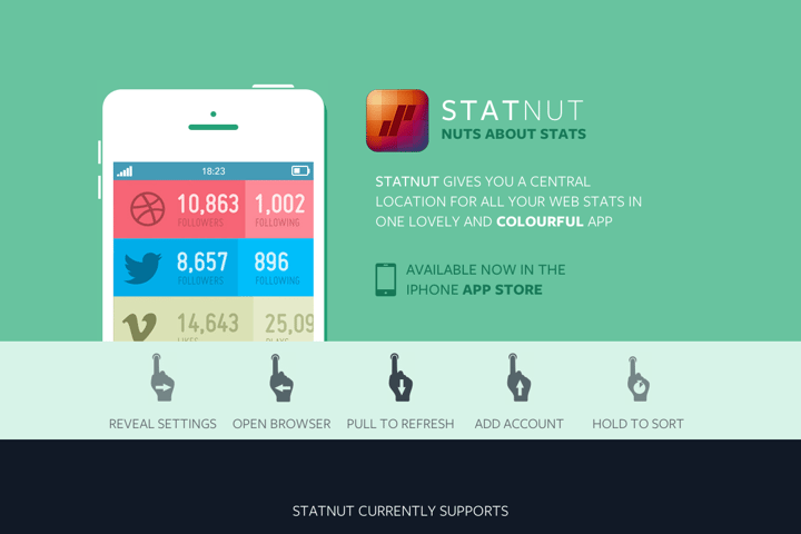StatNut App website preview
